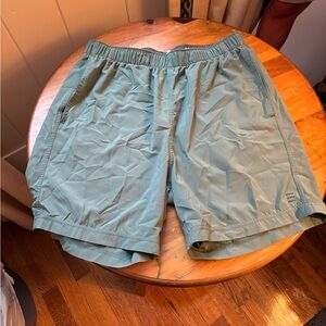 Free Fly Apparel Men's Olive Athletic Shorts